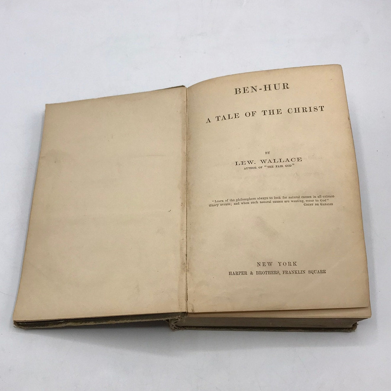 Ben Hur A Tale of the Christ Lew Wallace Historical Literature Adventure Faith
