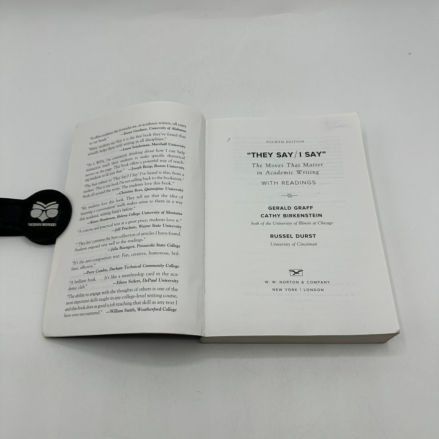 They Say I Say 4E with Readings Graff Birkenstein Durst Academic Writing