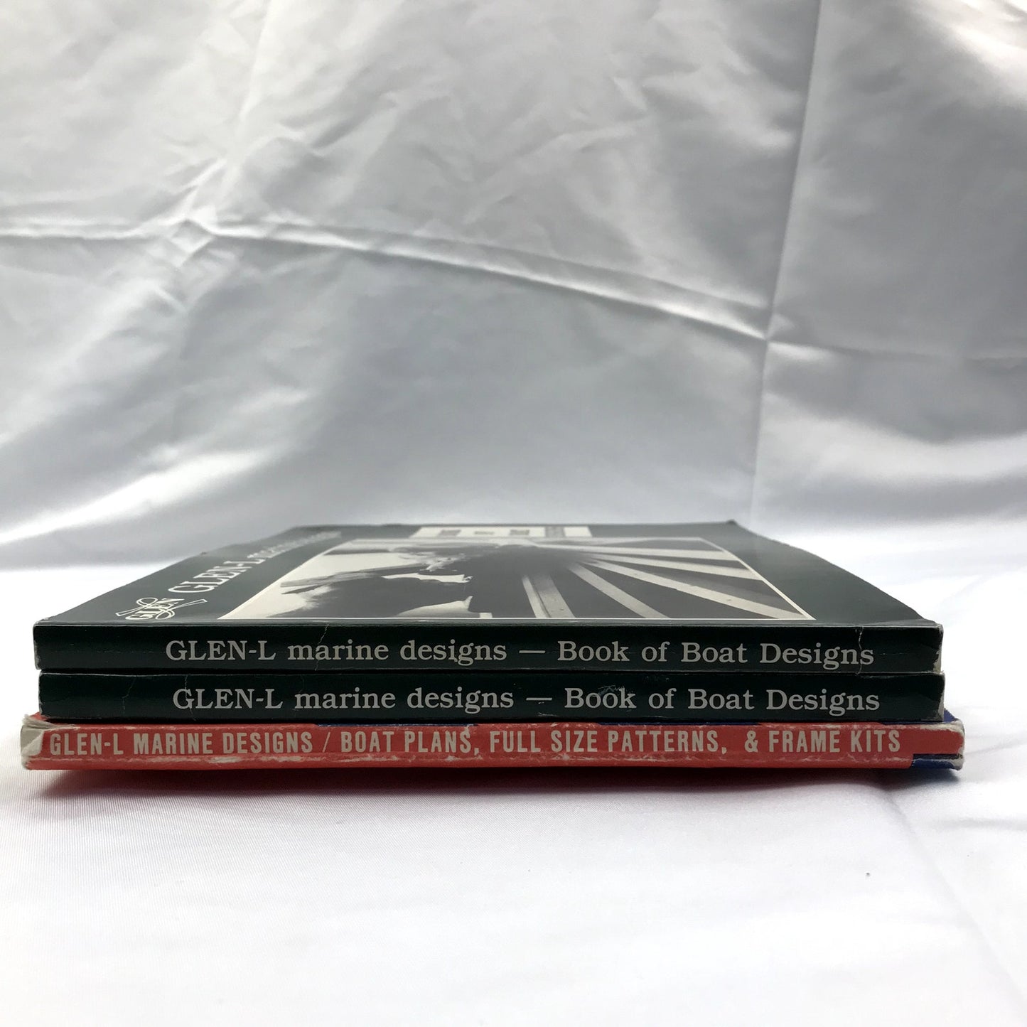 Glenn L Book of Boat Designs Lot of 3 1980s Illustrated Paperback Catalogs