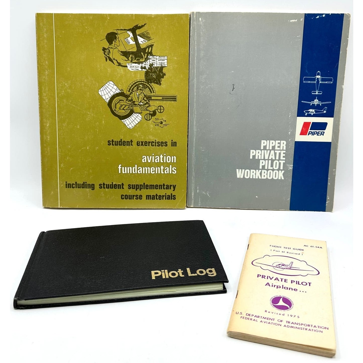 Aviation Pilot Paperback Workbook, Study Guide, Student Exercises Lot of 4