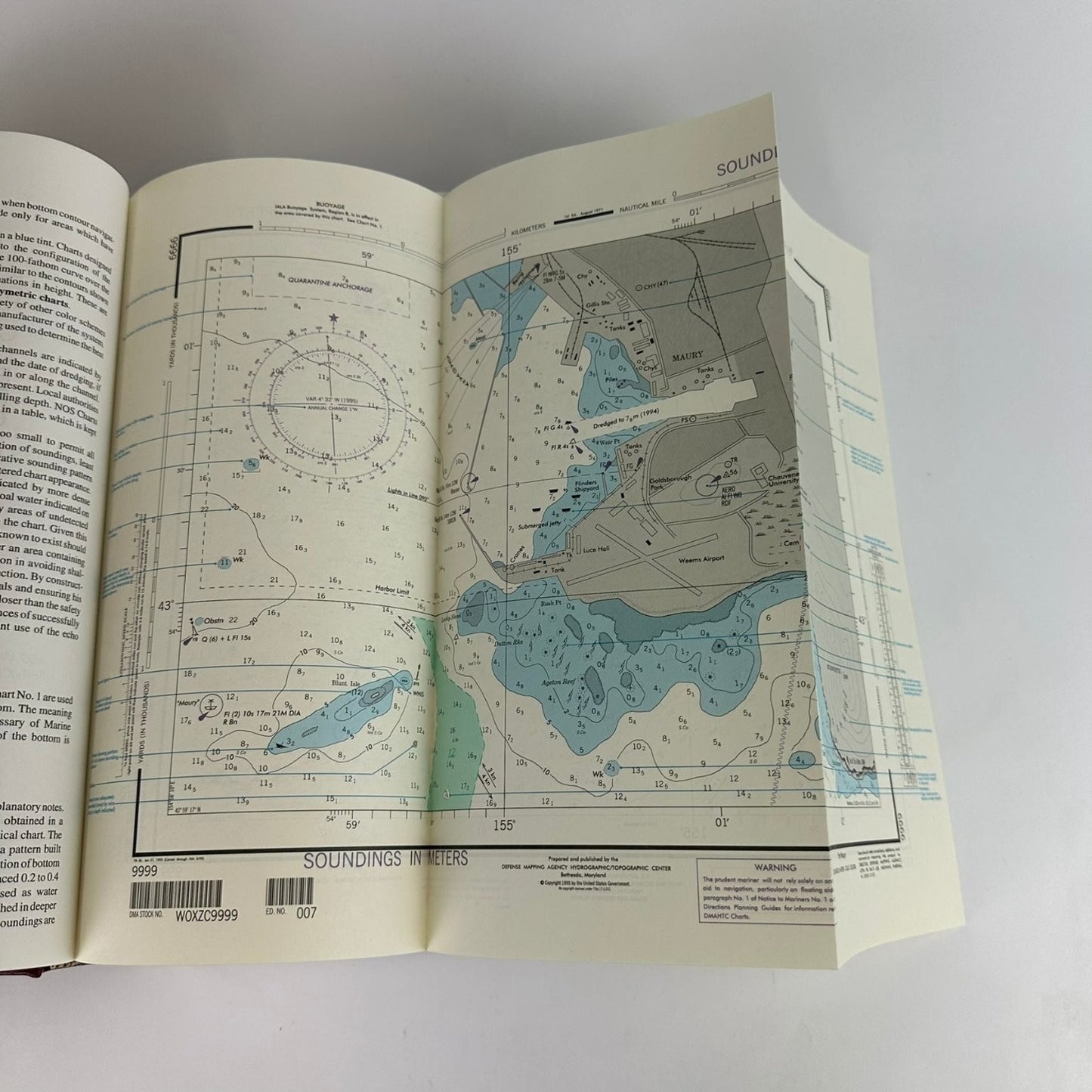 American Practical Navigator Bowditch 1995 Edition Navigation Marine Charts NOAA