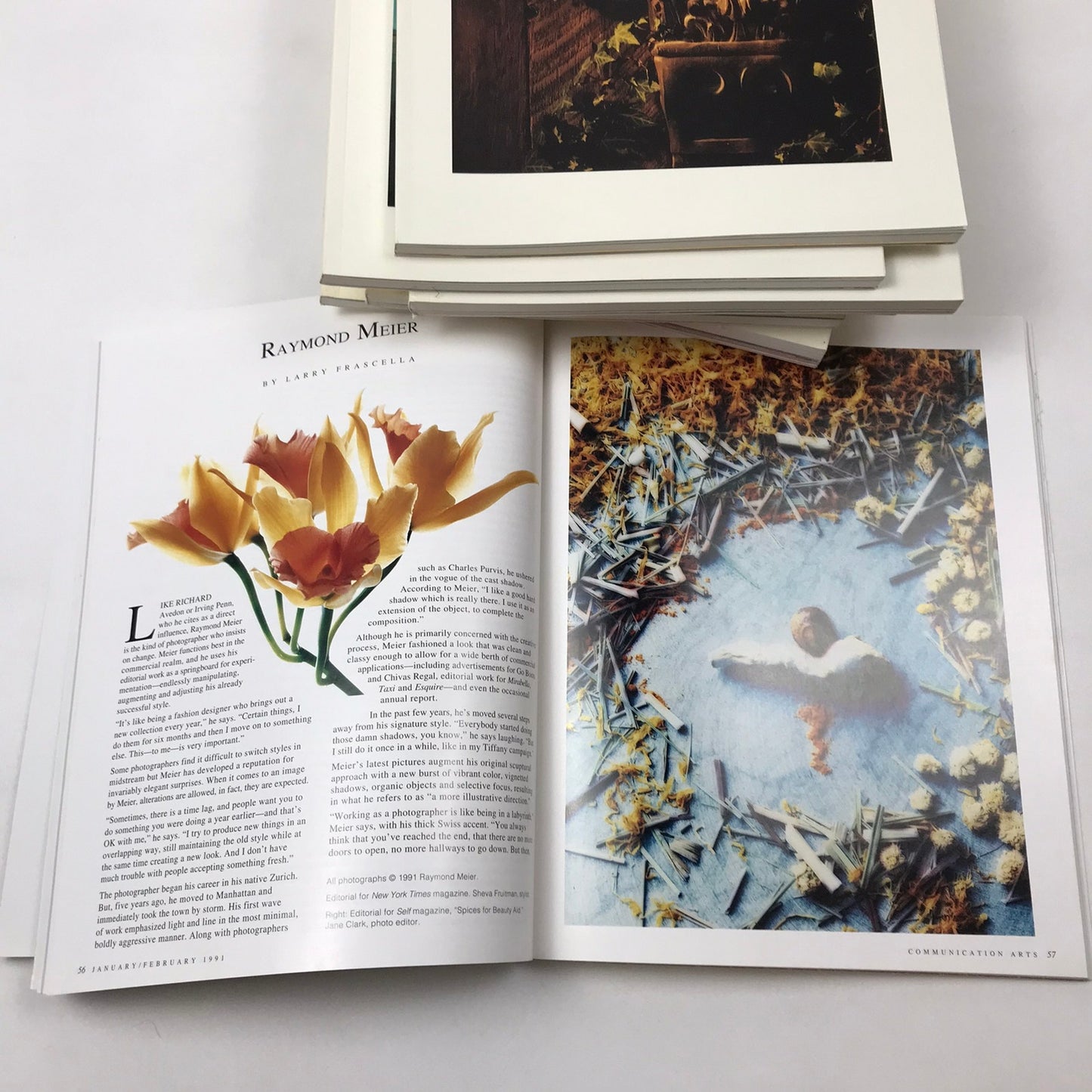 Communication Arts Magazine Complete 1991 Set of 8 Issues Visual Art Photography