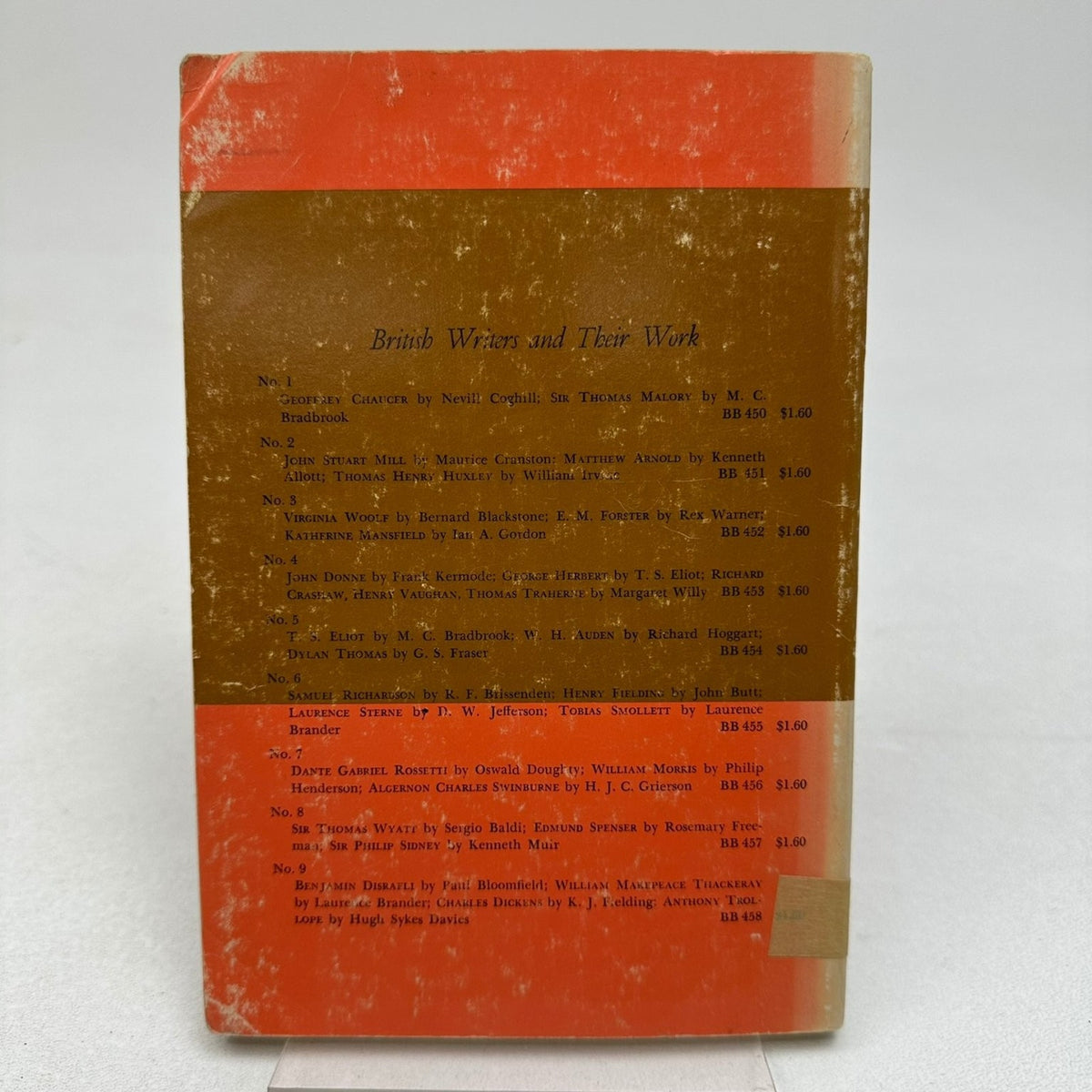 T.S. Eliot W.H. Auden Dylan Thomas British Writers No. 5 Nebraska 1961 Essays