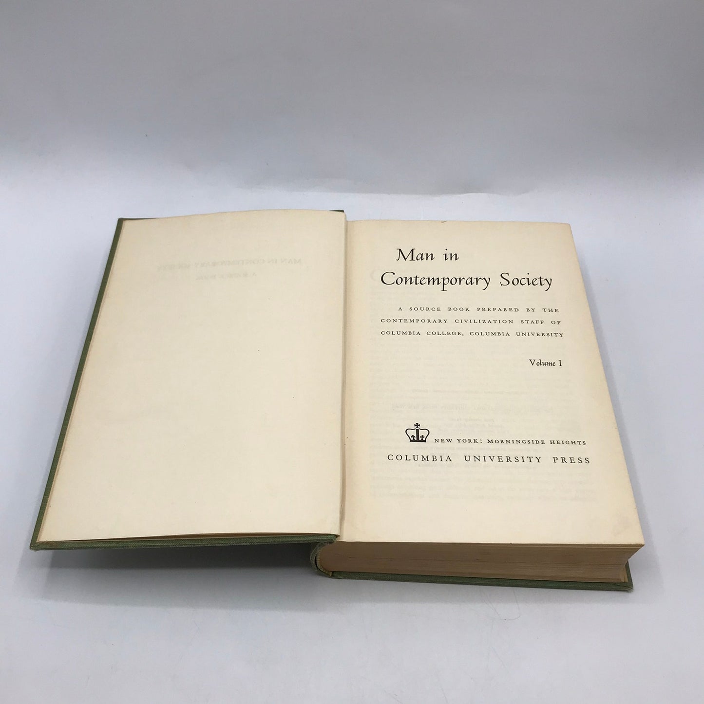 Man in Contemporary Society Volumes 1 and 2 Cultural Studies Social Sciences