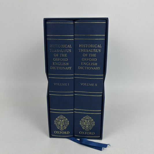 Historical Thesaurus of The Oxford English Dictionary 2 Vol Box Set Linguistics