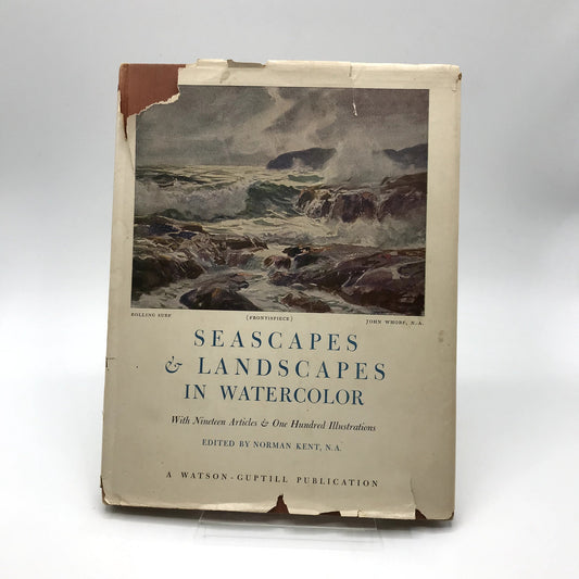Seascapes & Landscapes in Watercolor Norman Kent Hardcover Illustrated Book 1956