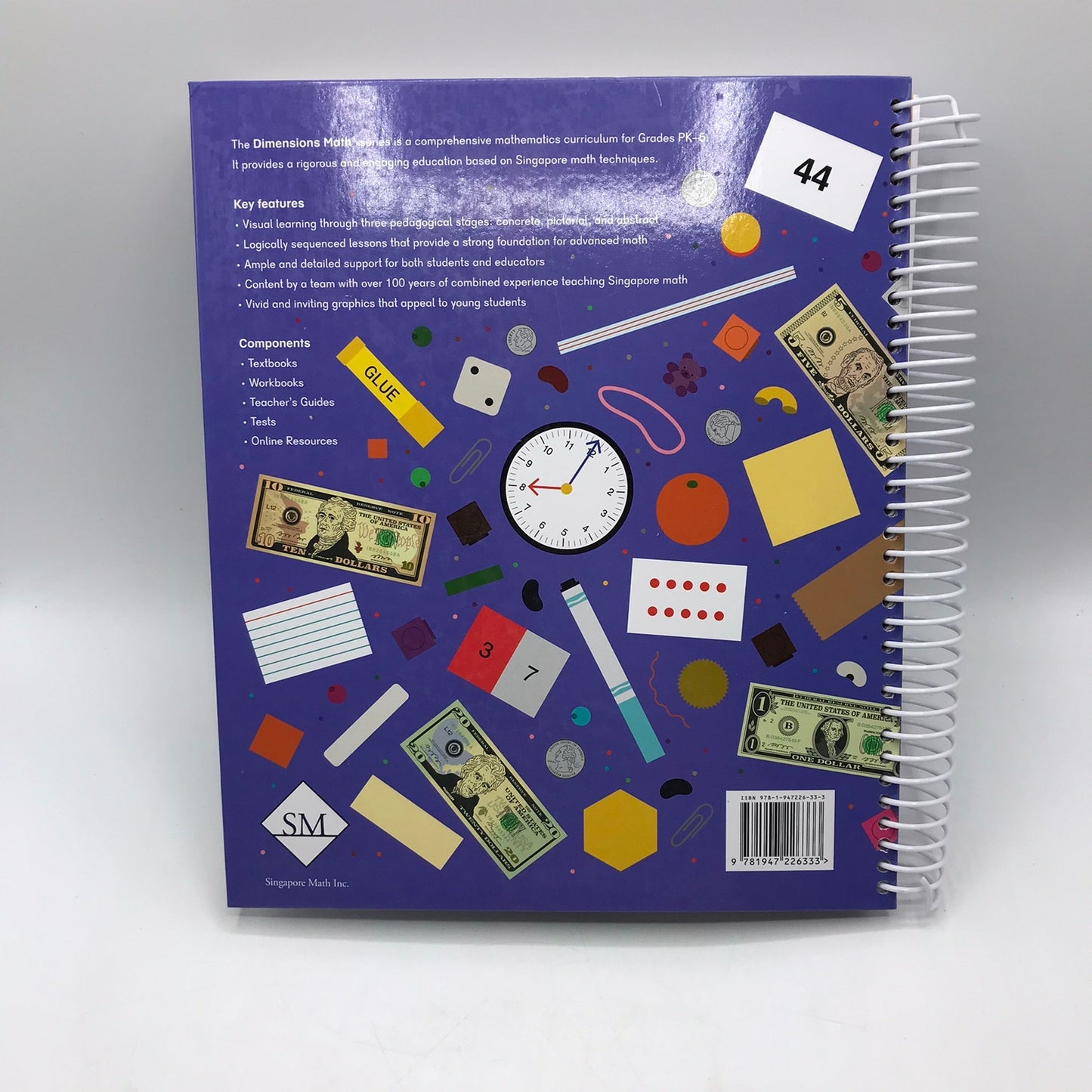 Dimensions Math 1A & 1B Teacher's Guides Only Spiral Bound by Singapore Math Inc