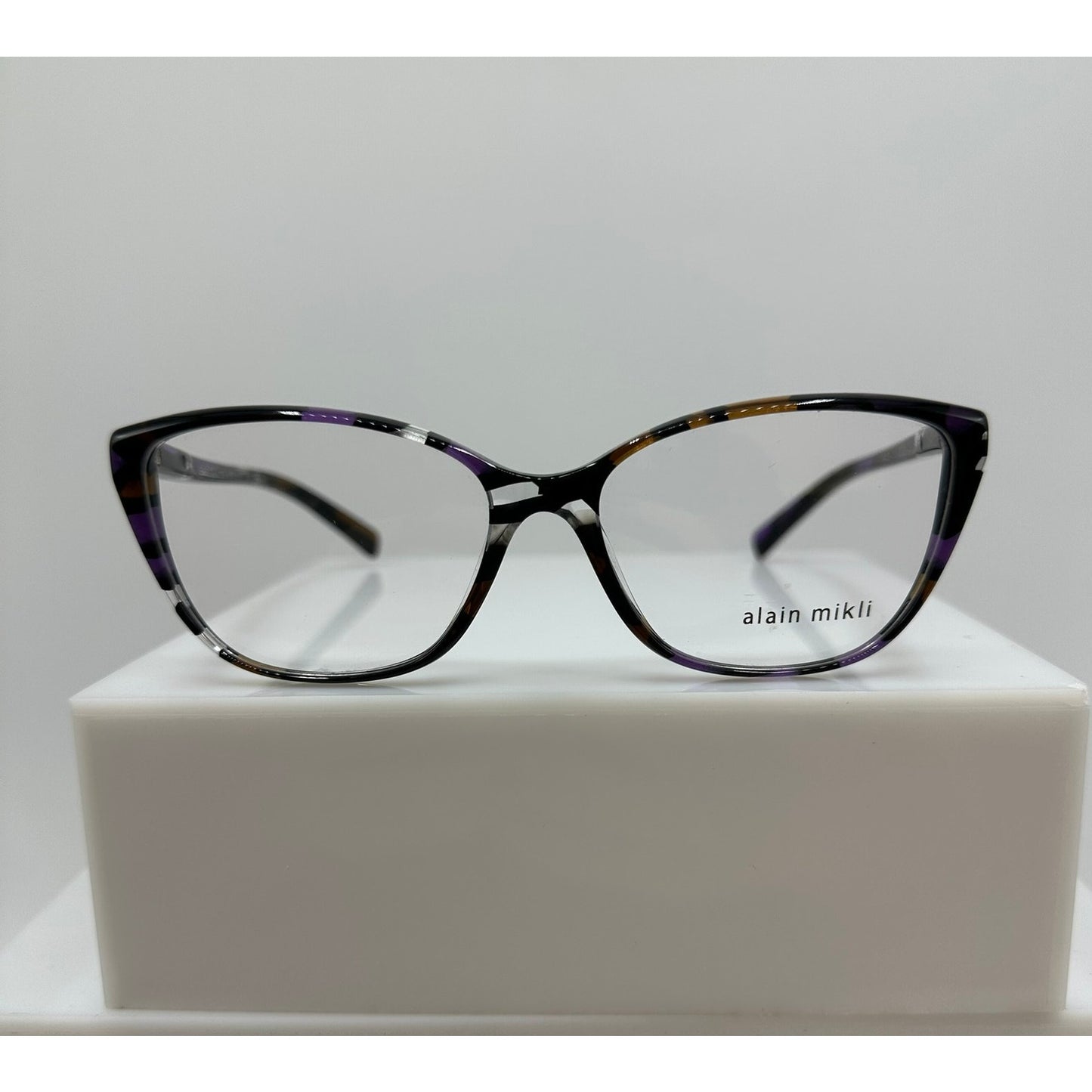 Alain Mikli A03082 012 Purple Stained Glass Womens Butterfly Frames 54-15-140