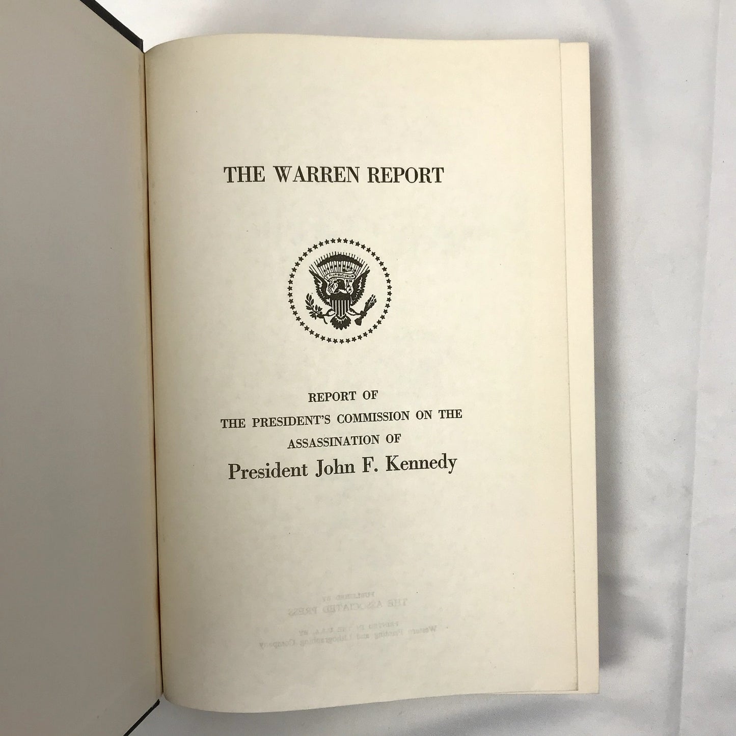 Infor Re Death of John F Kennedy The Warren Report & The Last Full Measure Books