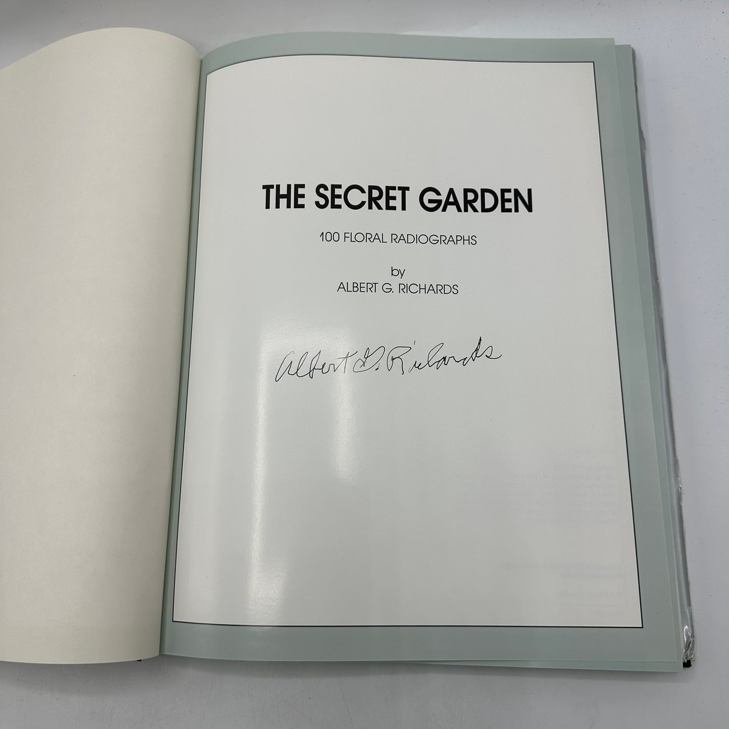The Secret Garden 100 Floral Radiographs Albert G Richards SIGNED Photography