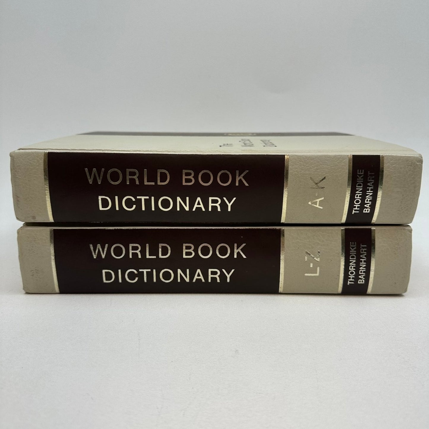 The World Book Dictionary Thorndike Barnhart 1976 2 Volume Set Reference