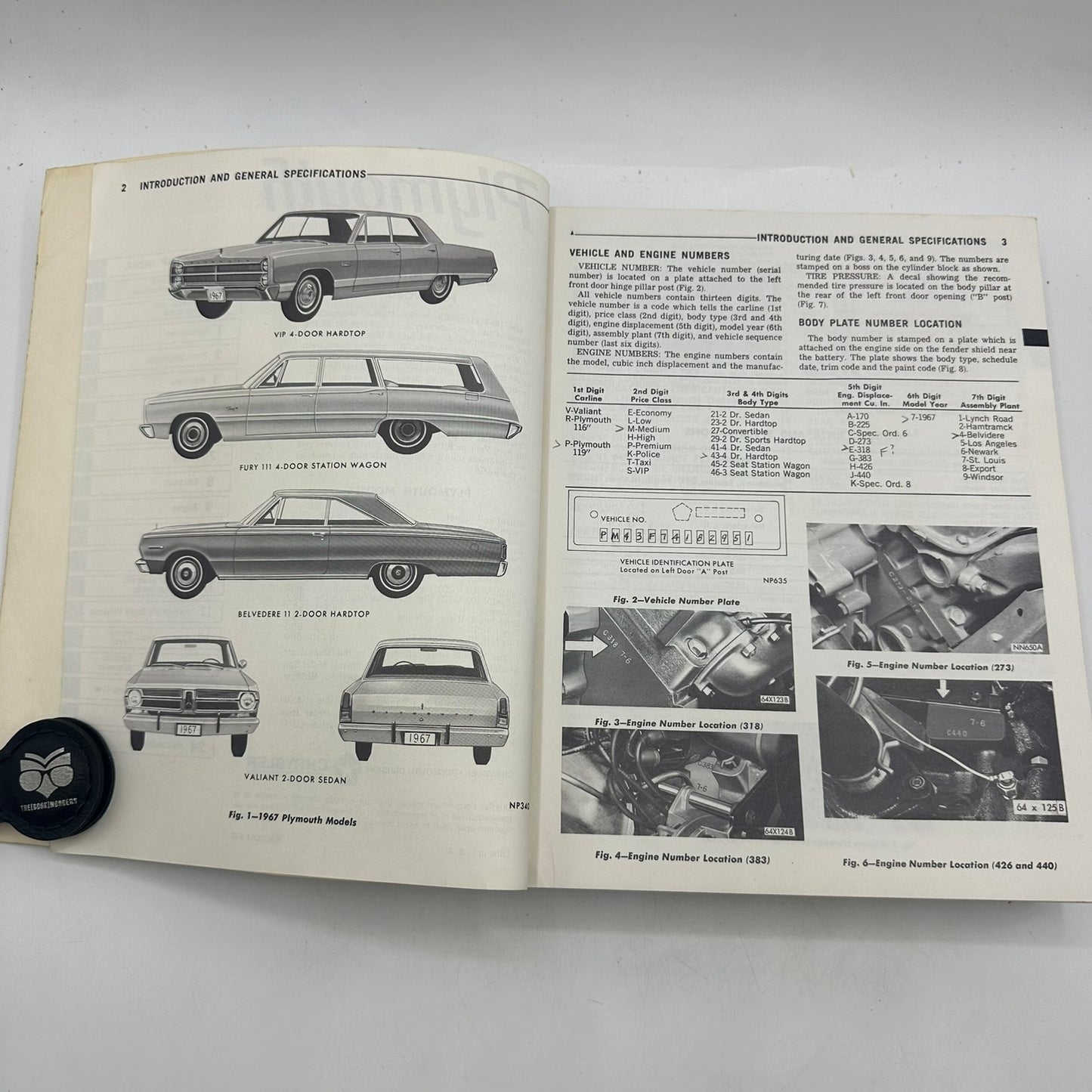Plymouth OEM Service Manual 1967 Valiant Signet Belvedere Sport Fury Car Repair
