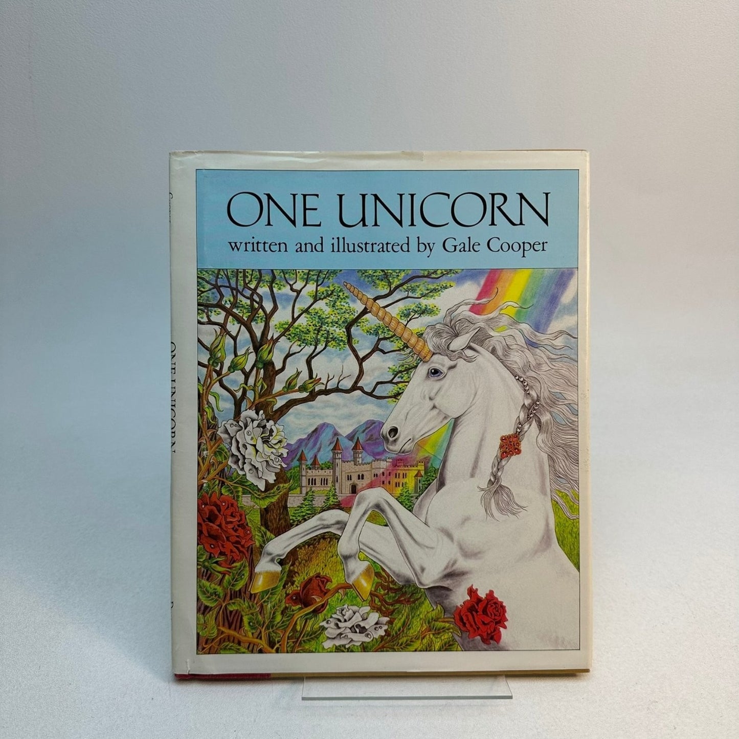 One Unicorn Gale Cooper 1981 First Edition Illustrated Fantasy Dutton