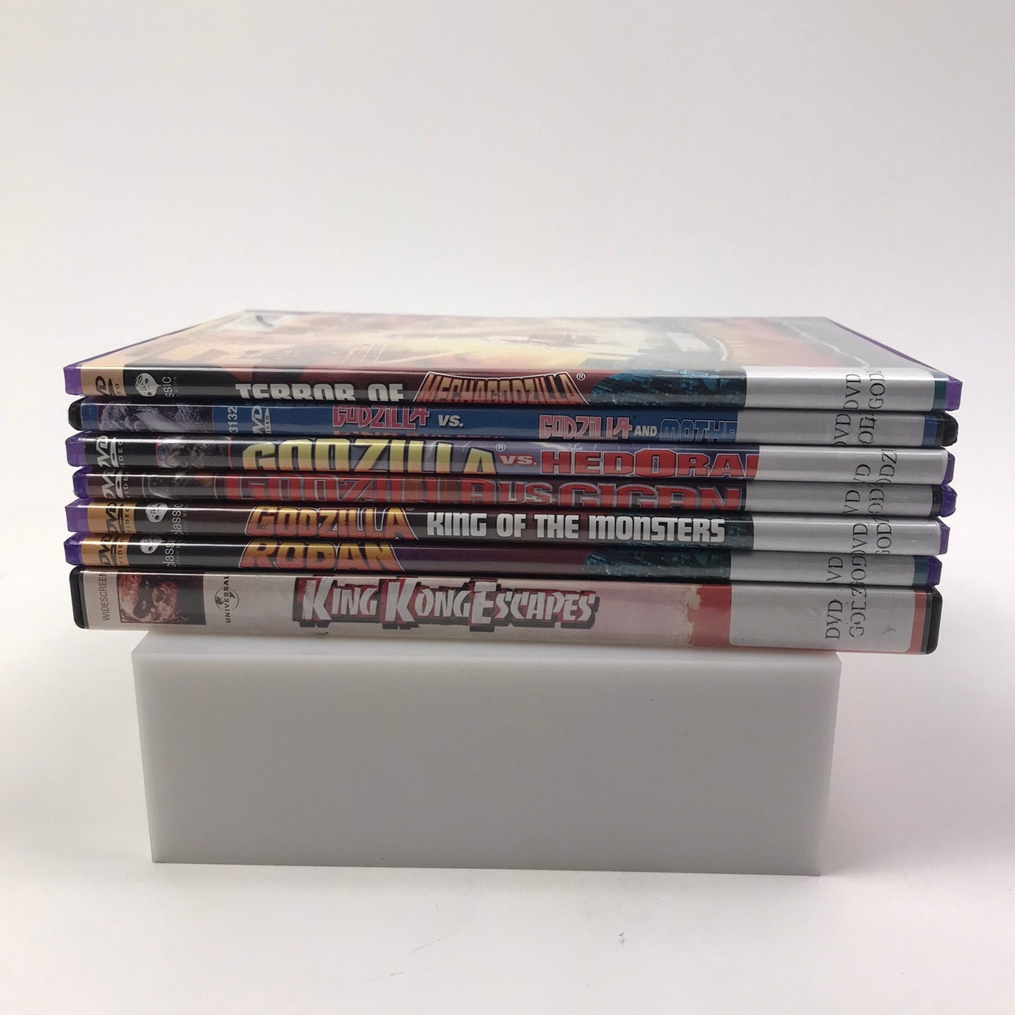 Godzilla Movies Lot of 7 DVDs NTSC Action Adventure Science Fiction Ex-Library