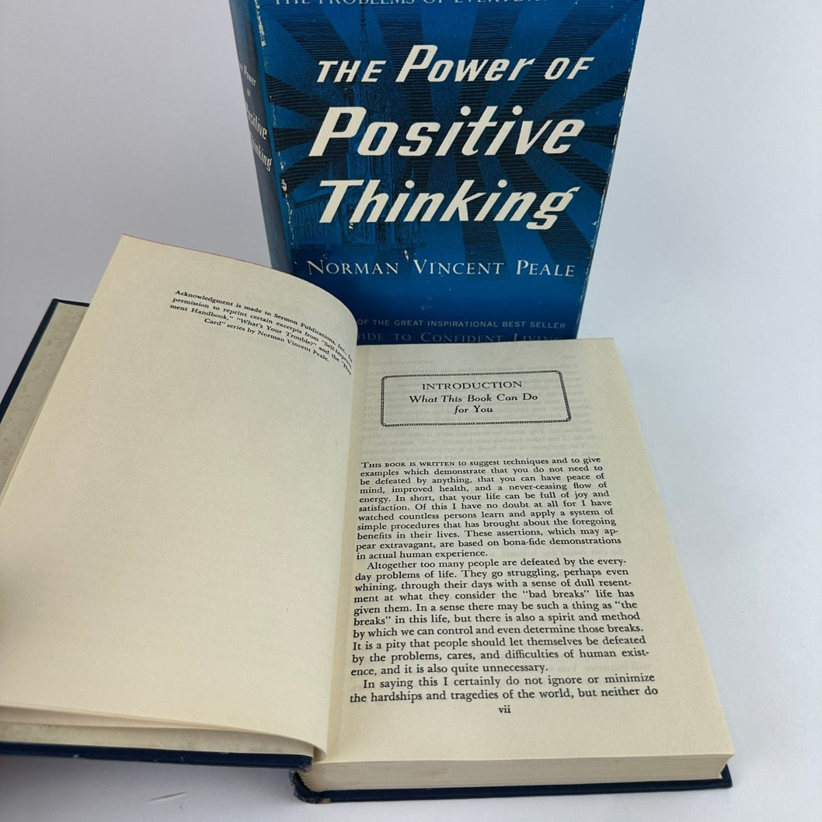 The Power of Positive Thinking Norman Vincent Peale 1952 Deluxe Gift Edition