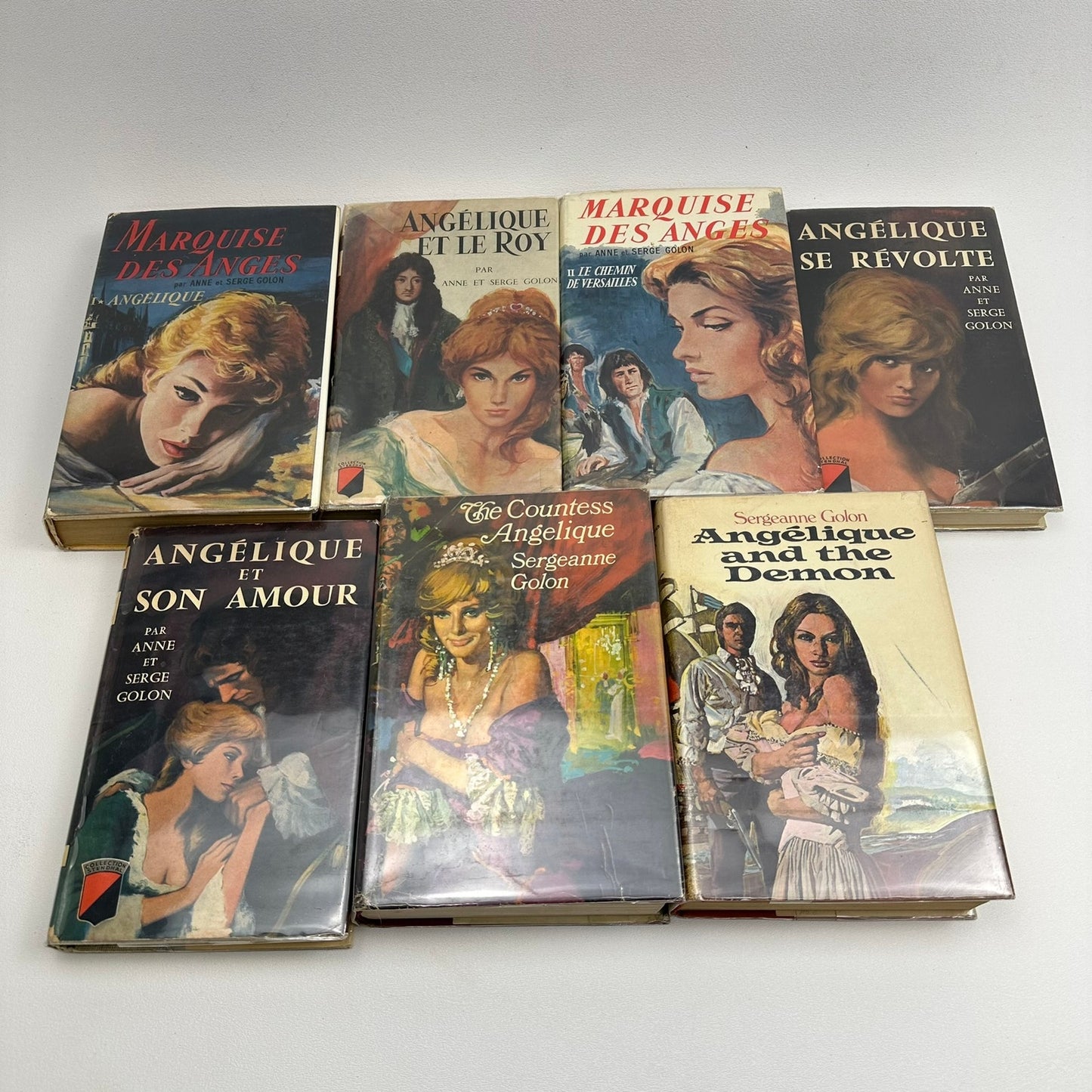Angelique the Marquise of the Angels Series Anne and Serge Golon Lot of 7 Novels