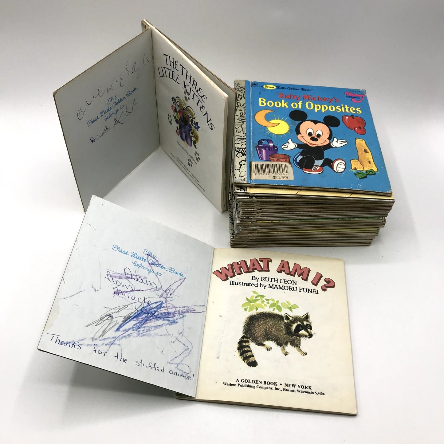 Lot of 18 First Little Golden Books Children's Illustrated Vintage Hardcovers