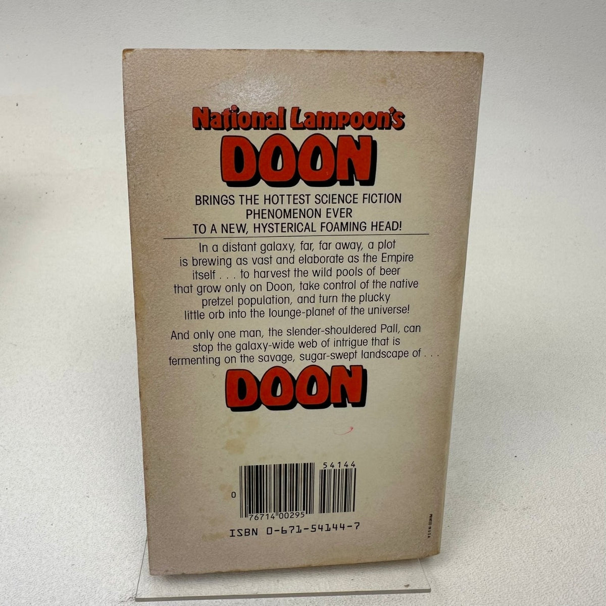 National Lampoon's Doon Ellis Weiner 1984 First Printing Parody Sci-Fi Pocket