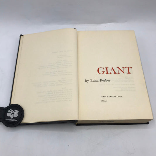 Giant Edna Ferber Cultural Historical Sears Readers Book Club Western Romance