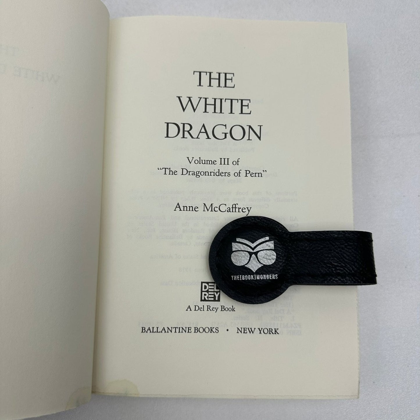 The White Dragon Anne McCaffrey 1978 First Edition Pern Fantasy Del Rey