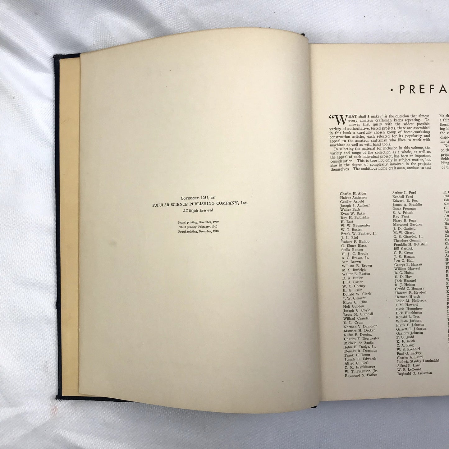 Amateur Craftsman’s Cyclopedia Hardcover by Popular Science Monthly 1940