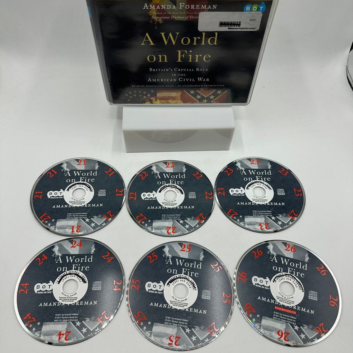 A World on Fire Britain's Crucial Role in the American Civil War Audio 26 CD Set
