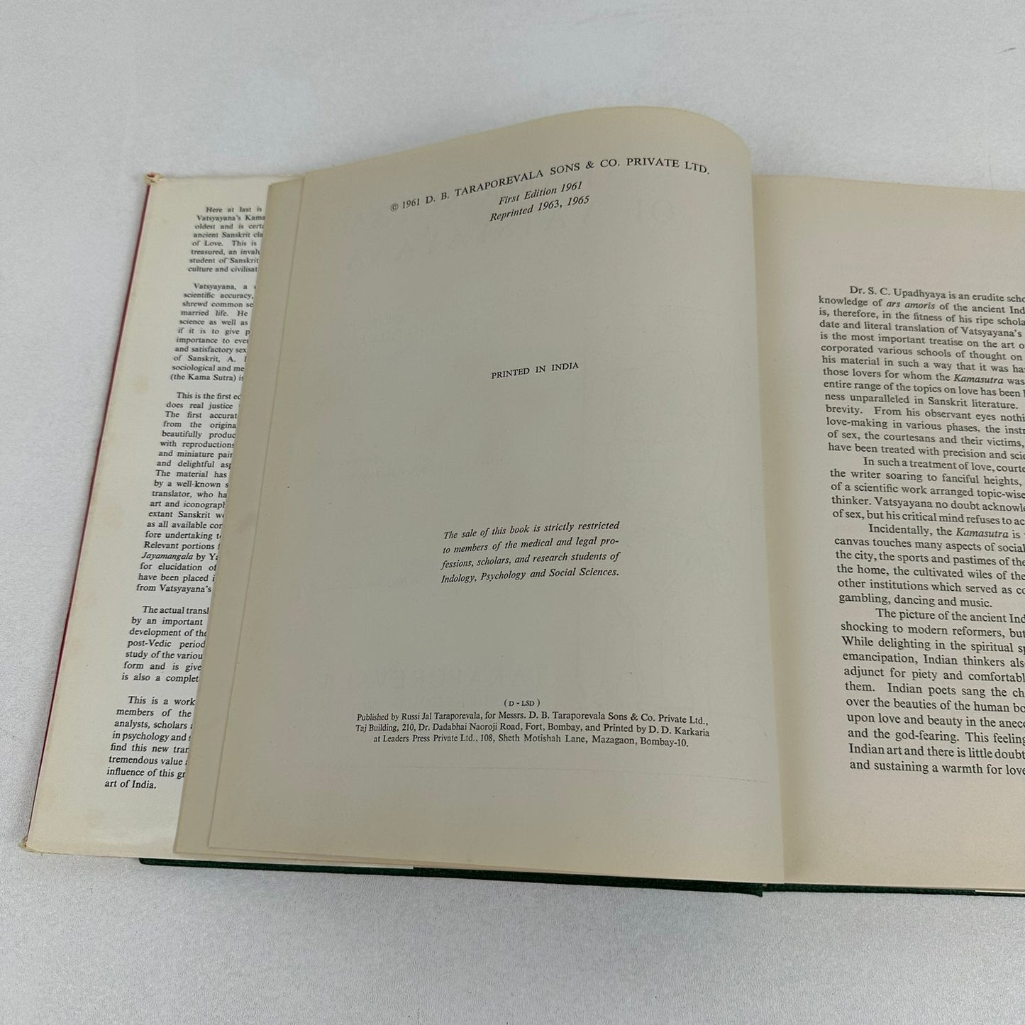 Vatsyayanas Kama Sutra The New Hindu Art of Love S C Upadhyaya Aphoristic Verses