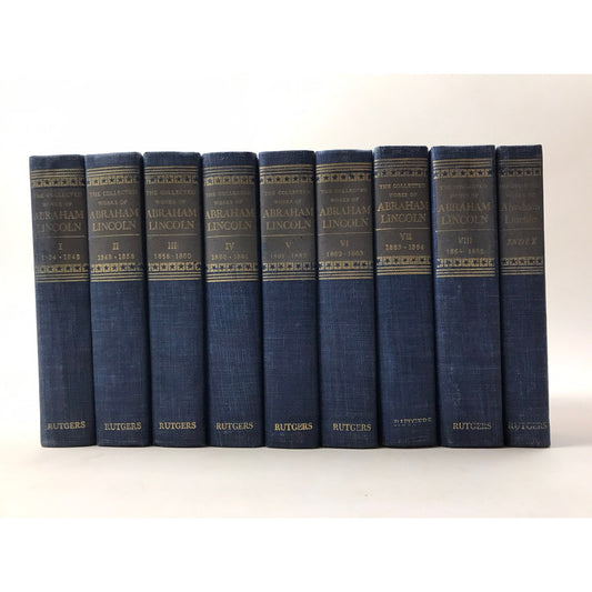 The Collected Works of Abraham Lincoln Book Club Edition Volumes 1-8 and Index