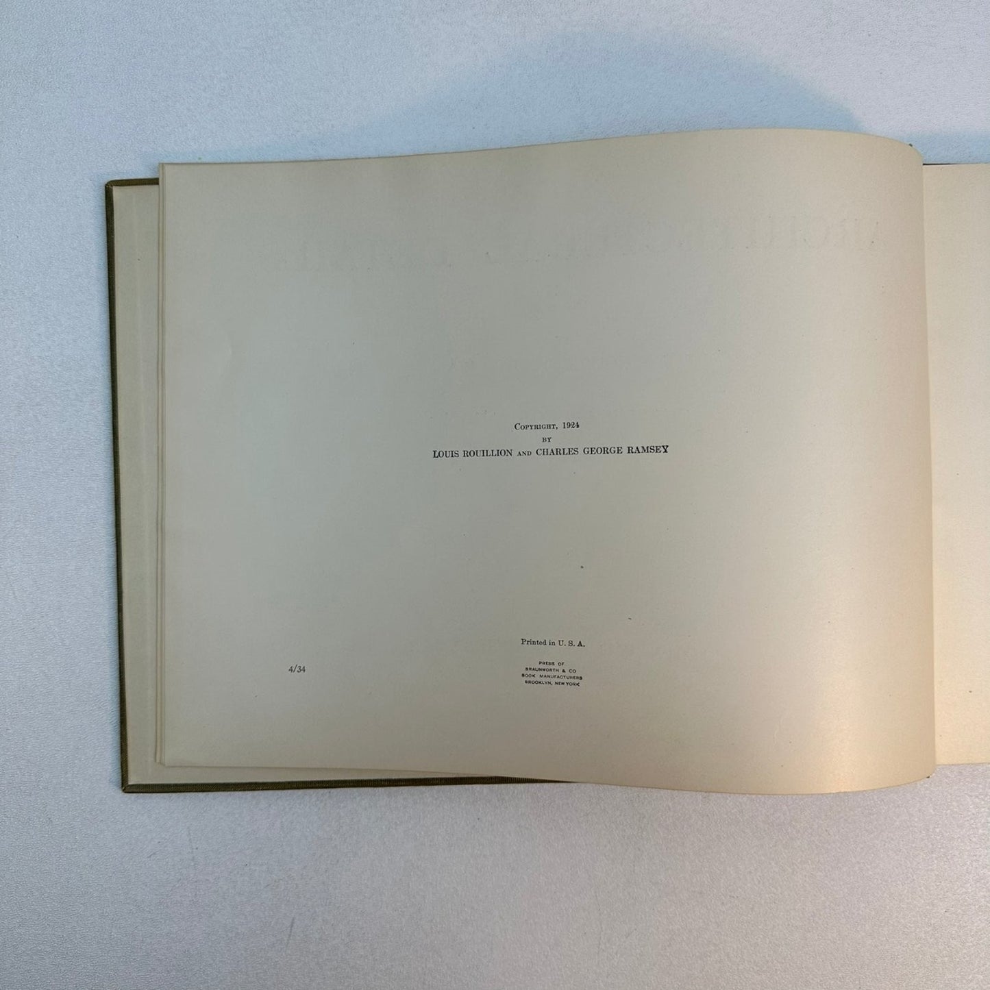 Architectural Details Rouillion Ramsey 1924 Vintage Hardcover John Wiley & Sons