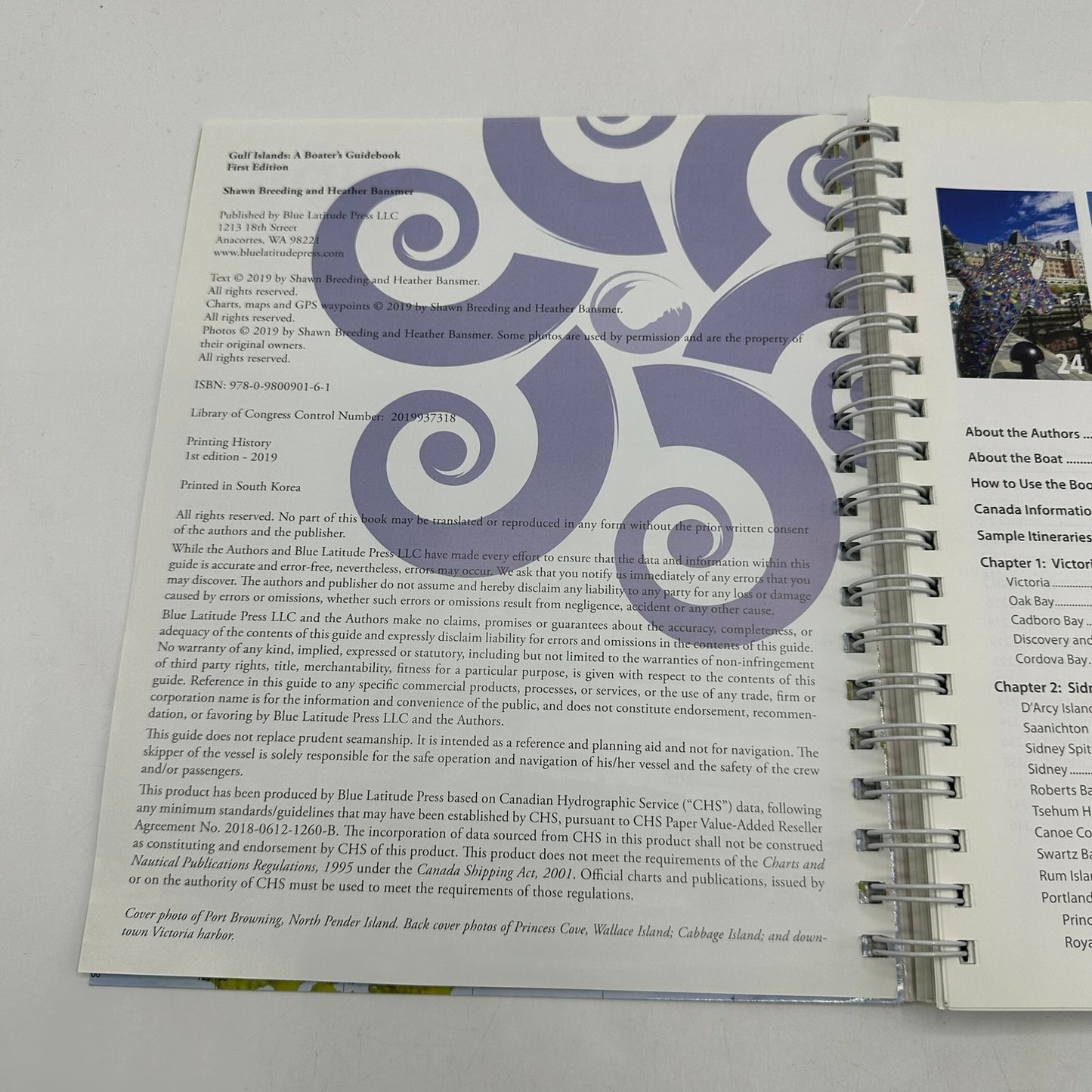 Gulf Islands A Boaters Guidebook Shawn Breeding and Heather Bansmer Spiral Bound