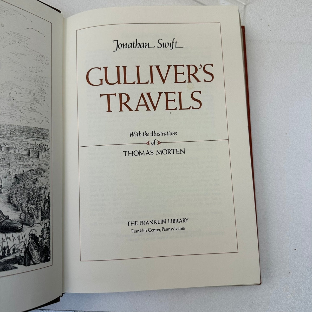 Gulliver's Travels Jonathan Swift 1979 Illustrated Franklin Library Classic