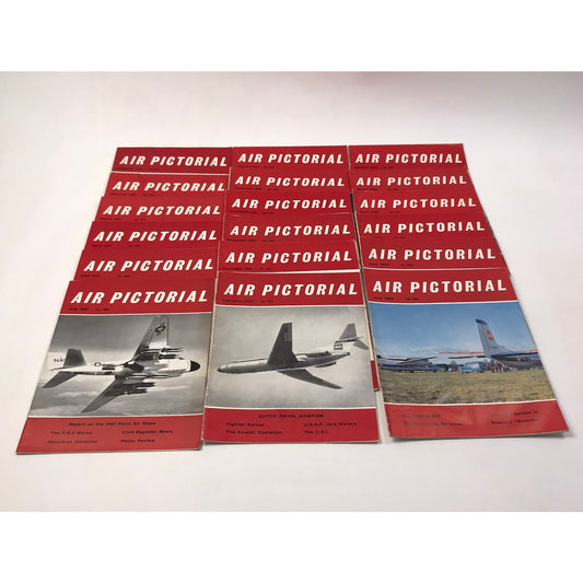 Air Pictorial Magazine Lot of 49 Aviation Military History Technology War 1960s
