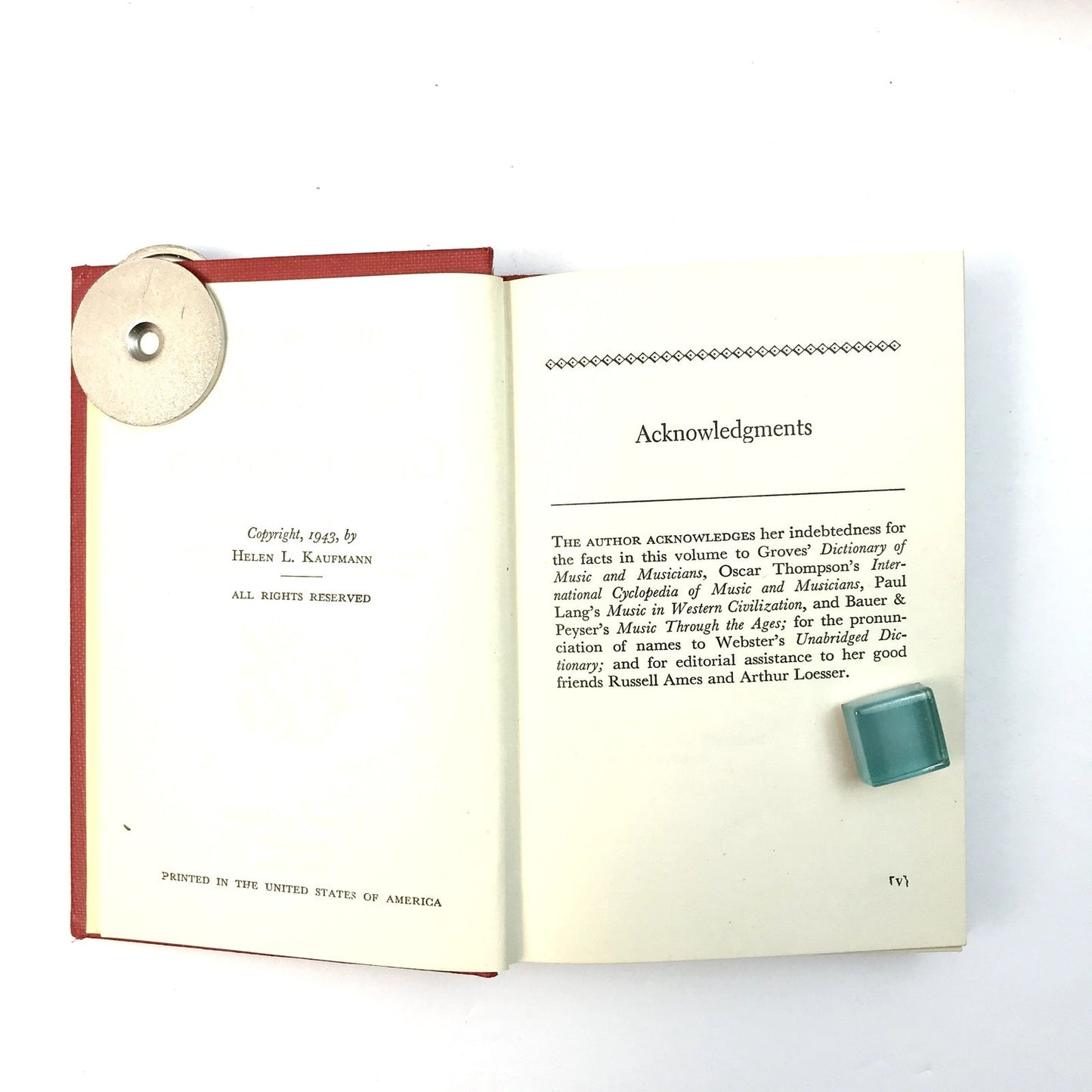 The Little Music Library Box Set by Helen L. Kaufman 1943 (4 Hardcover Books)