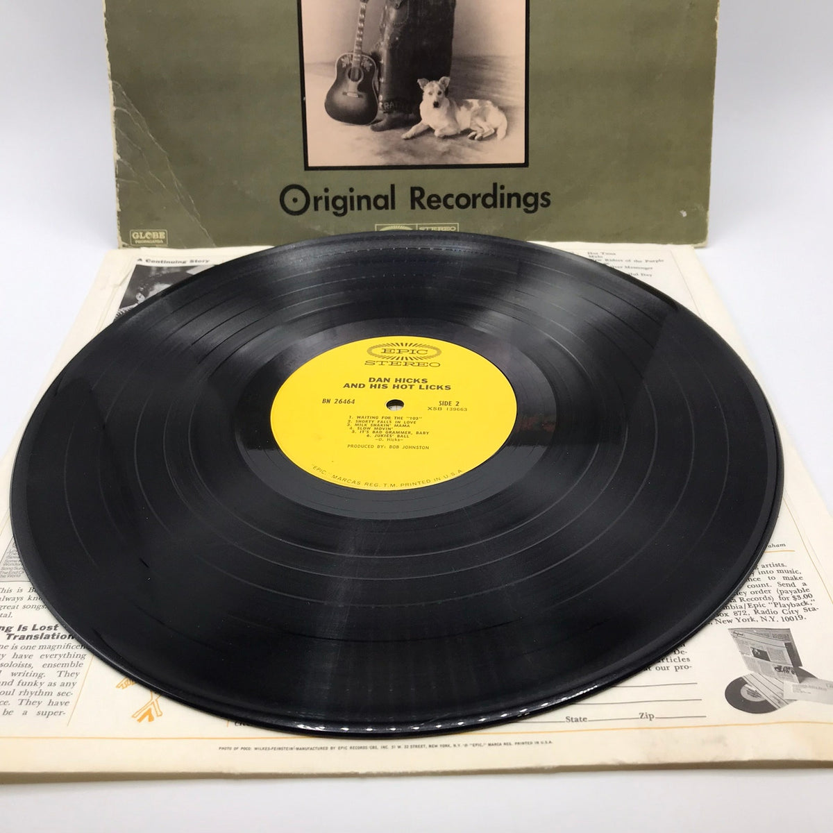 Dan Hicks and His Hot Licks Original Recordings Folk Country Rock LP Vinyl
