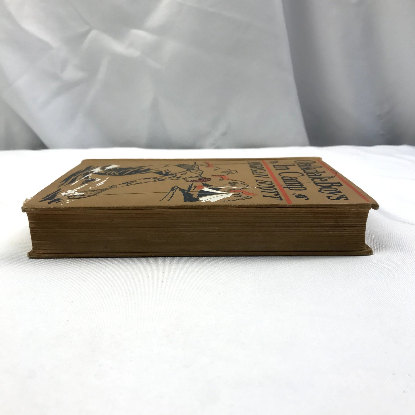 Oakdale Boys in Camp Color Illustrated Hardcover Book by Morgan Scott 1912