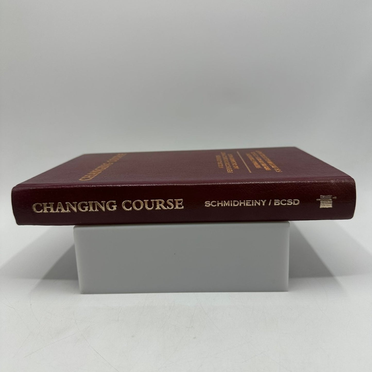 Changing Course Stephan Schmidheiny 1992 Signed Inscribed First Edition MIT