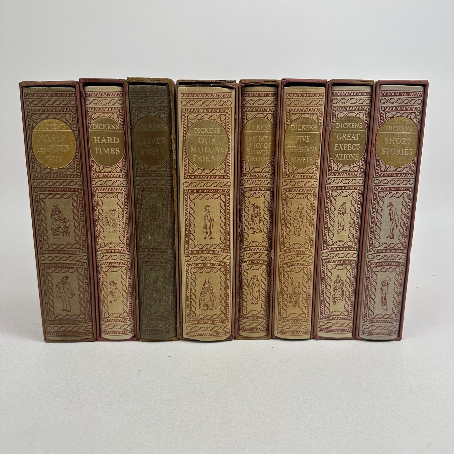Charles Dickens 8 Volume Set in Slipcases Classic Historical Literature Fiction