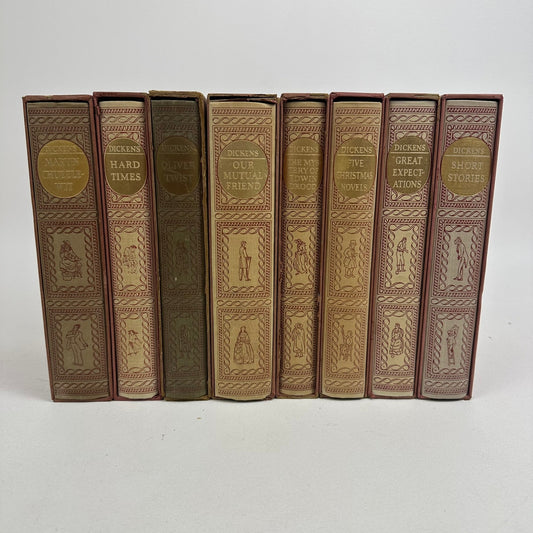 Charles Dickens 8 Volume Set in Slipcases Classic Historical Literature Fiction