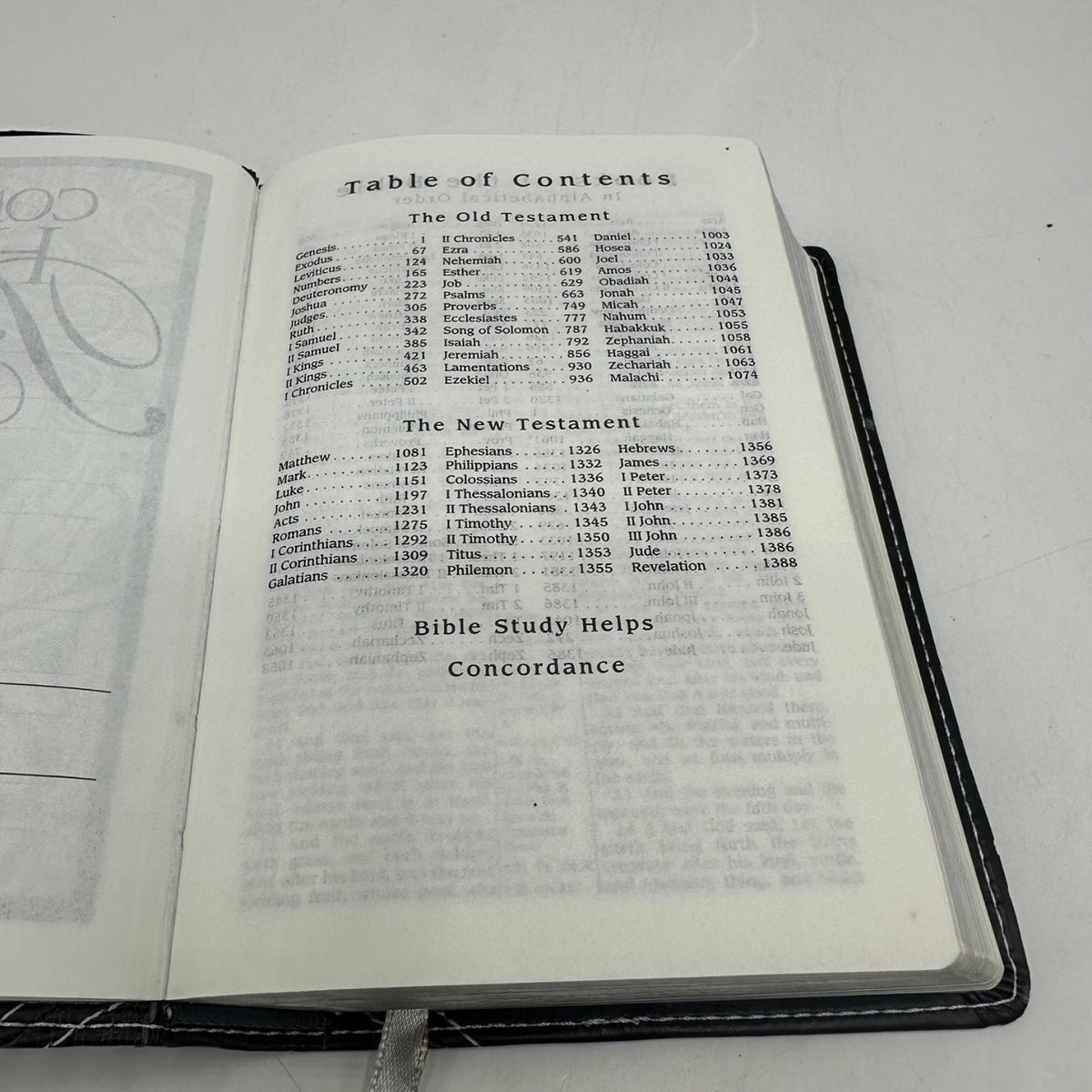Compact Holy Bible KJV Reference 2000 Zondervan Black Leatherette Christian