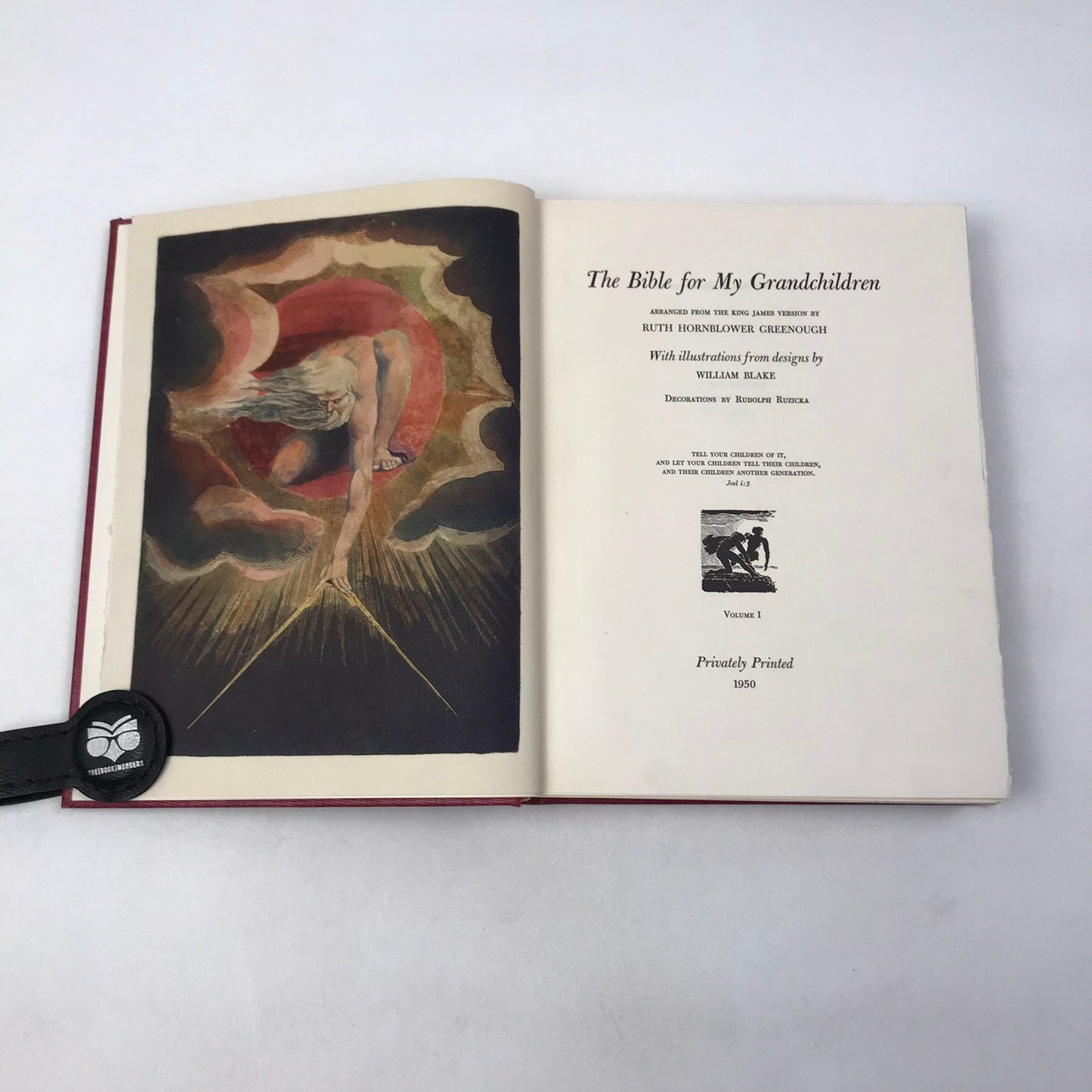 The Bible for My Grandchildren Arranged from KJV Ruth Hornblower Greenough 1950