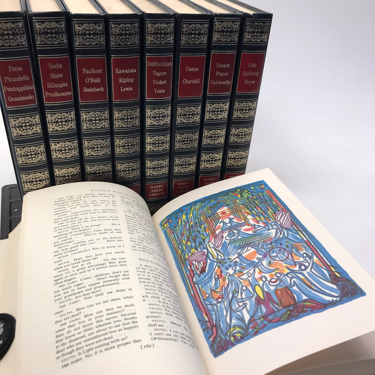 Nobel Prize Library Lot of 10 Vintage Illustrated Hardcovers Classic Literature