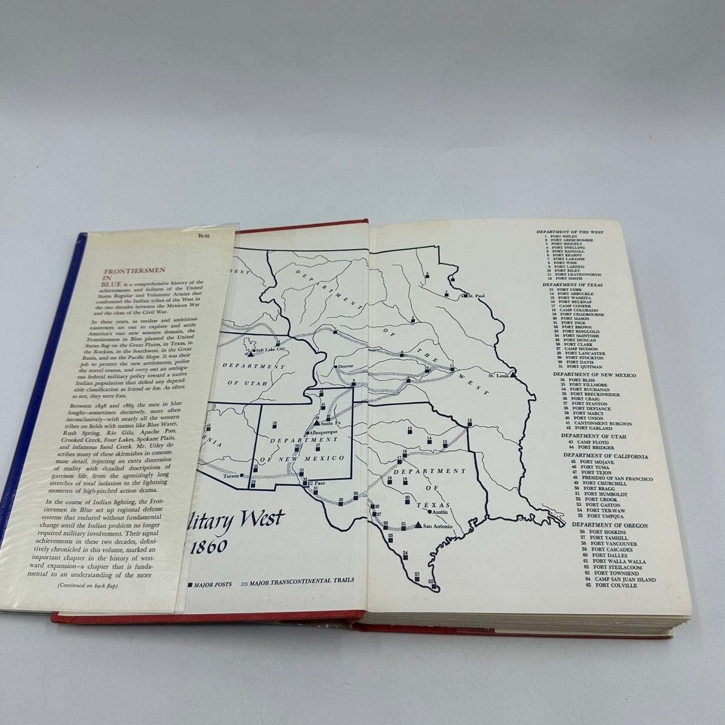 Frontiersmen in Blue Utley 1967 US Army Indian Wars History Macmillan HC