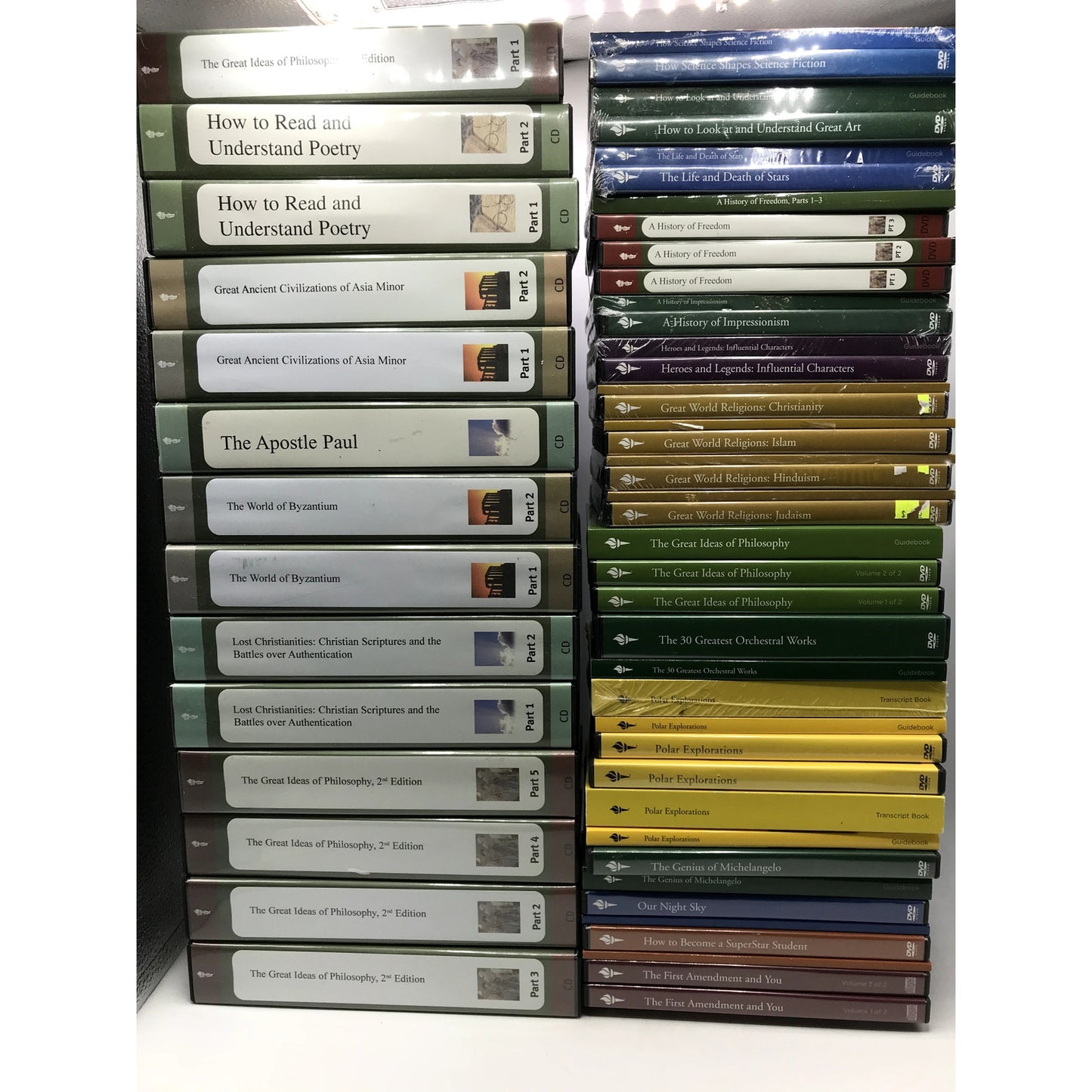 The Great Course Series Huge Lot of 88 Courses Total Education Home School