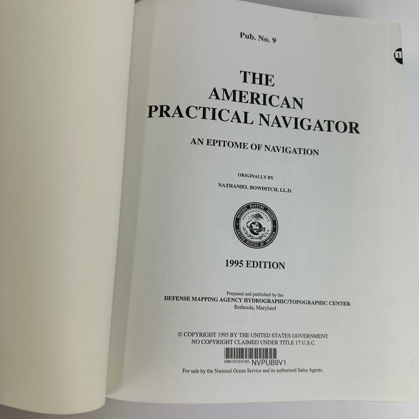 American Practical Navigator Bowditch 1995 Edition Navigation Marine Charts NOAA