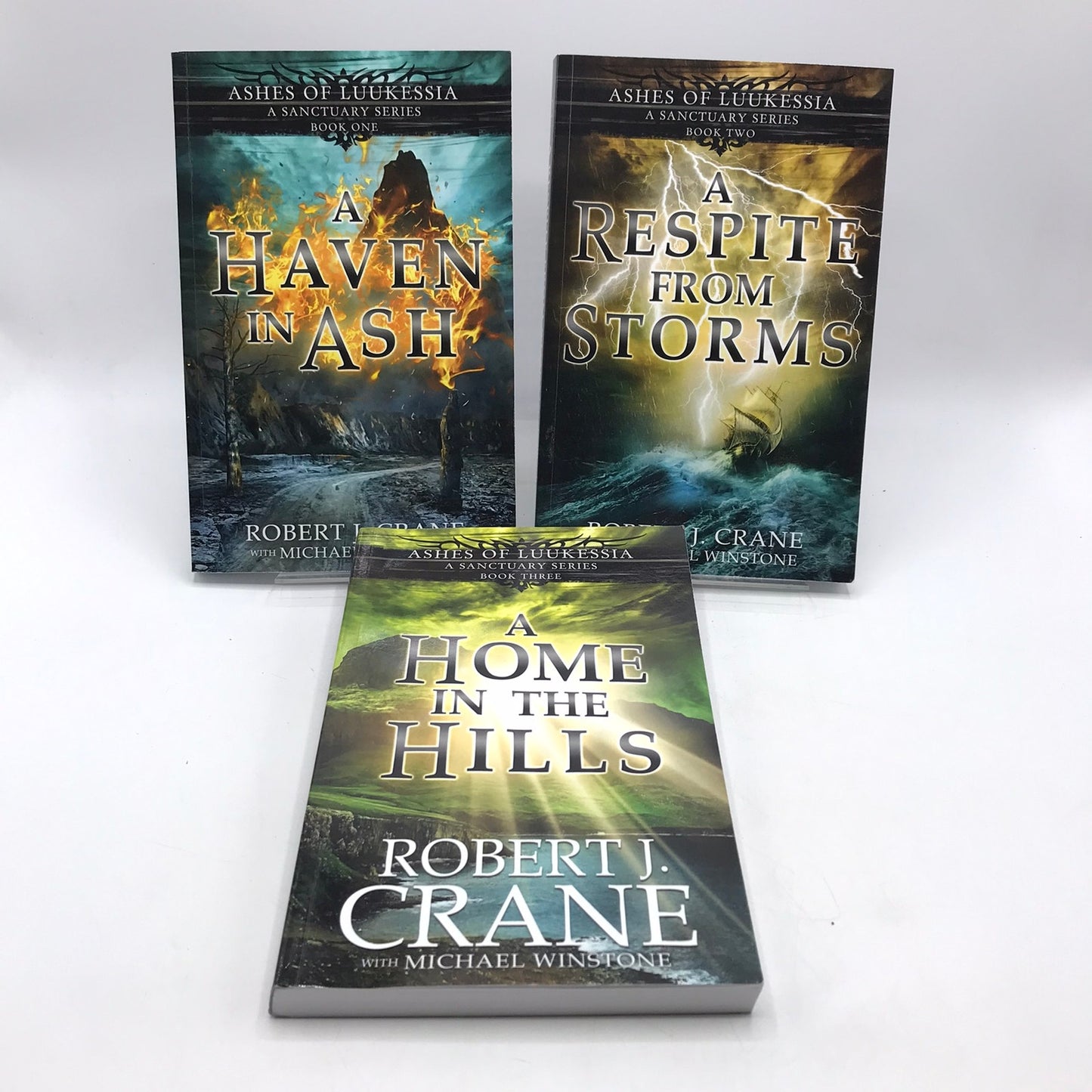 Ashes of Luukessia Trilogy Robert J Crane Michael Winstone Epic Fantasy Complete