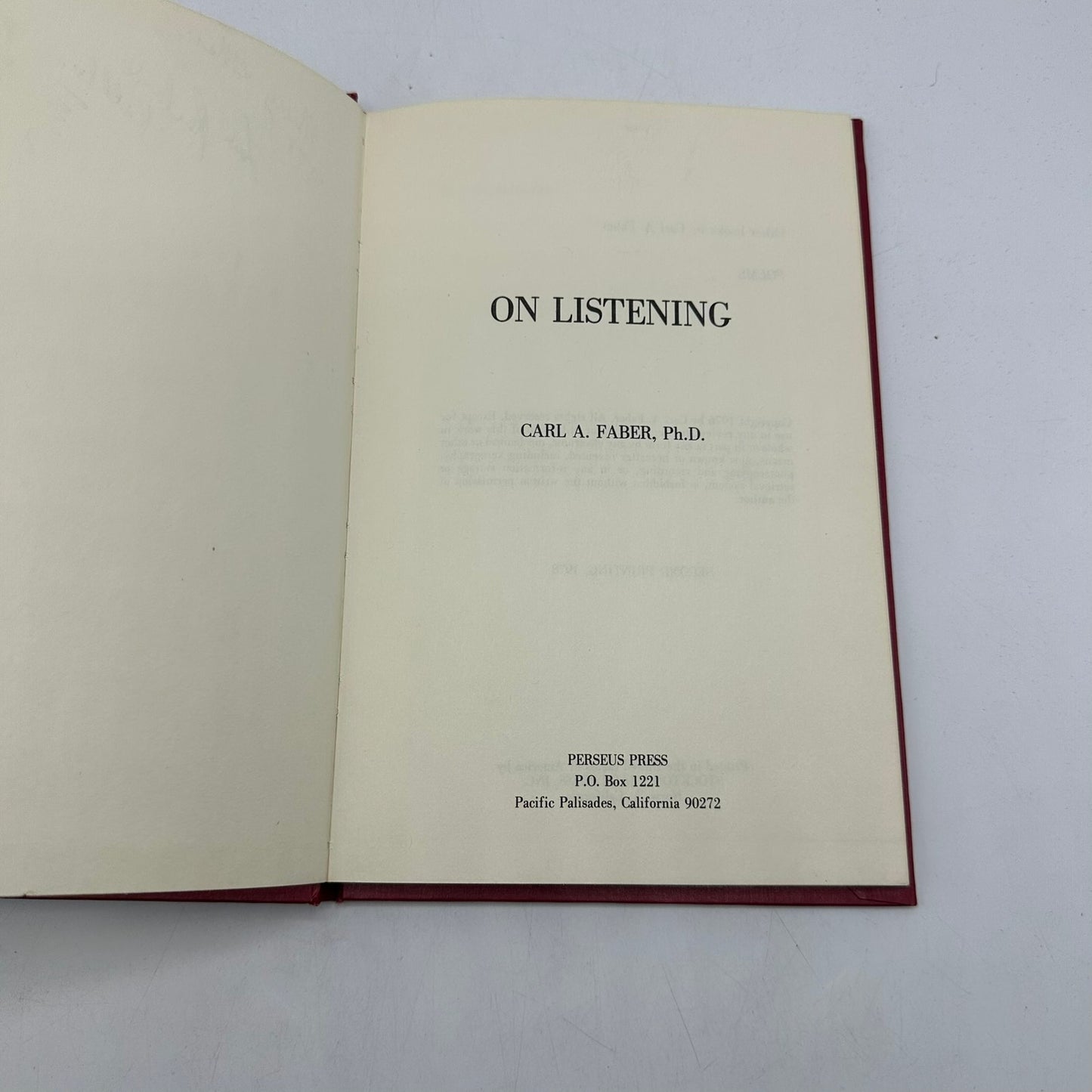 On Listening Carl A Faber Healing Loneliness Romantic Relationships Psychology