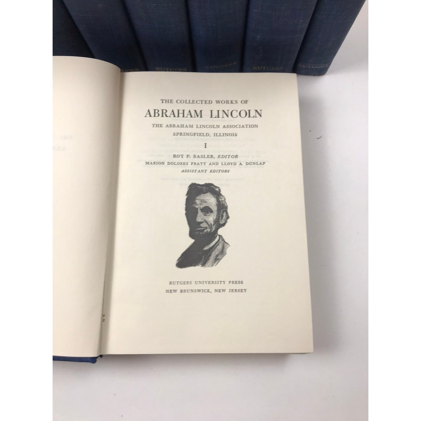 The Collected Works of Abraham Lincoln Book Club Edition Volumes 1-8 and Index