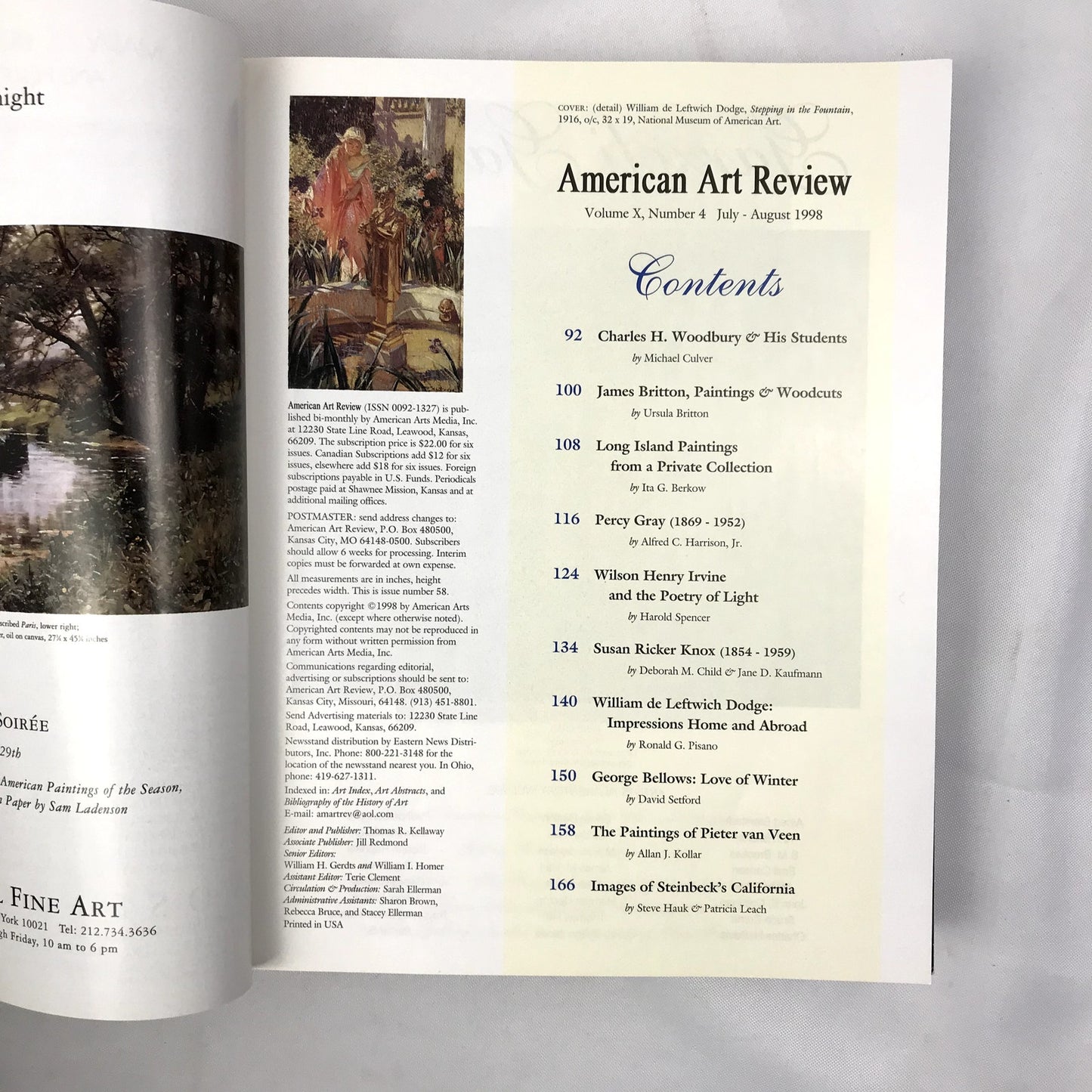 American Art Review Lot of 6 Illustrated Photographic Magazines 1998 Vol. X #1-6