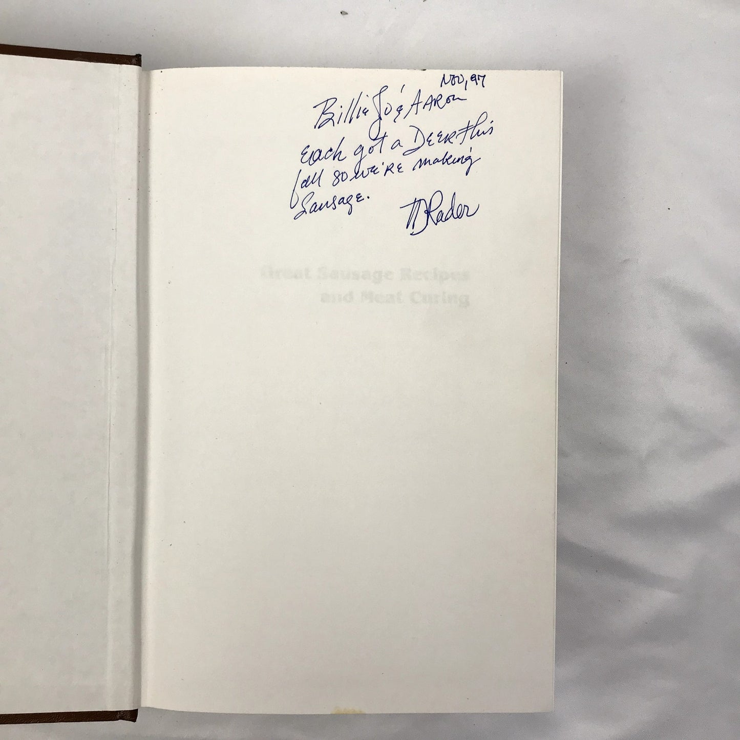 Great Sausage Recipes Revised Edition Illustrated Hardcover by Rytek Kutas 1984