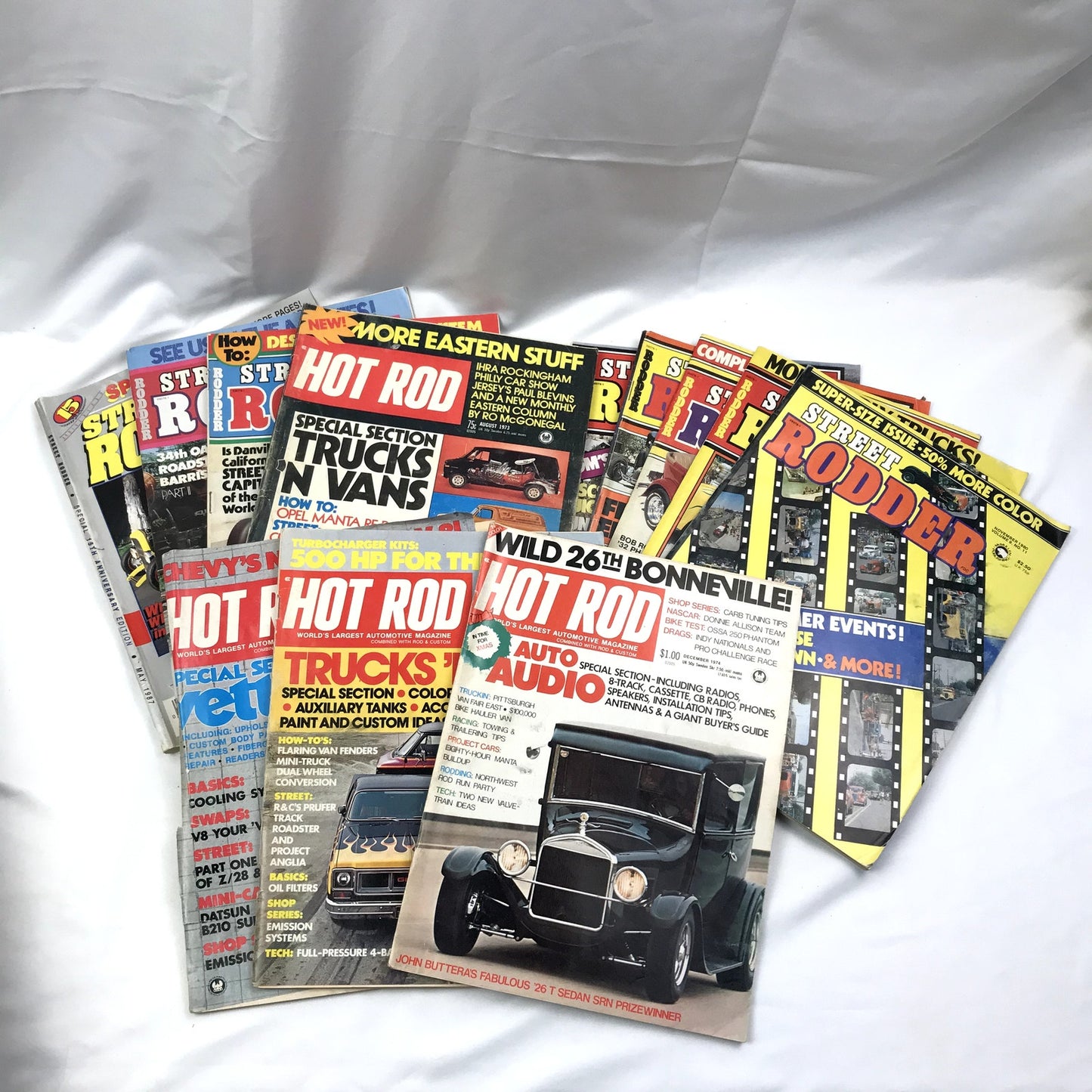Hot Rod Magazines Lot of 37 Classic VTG Cars Illustrated Paperbacks 1970s/80s